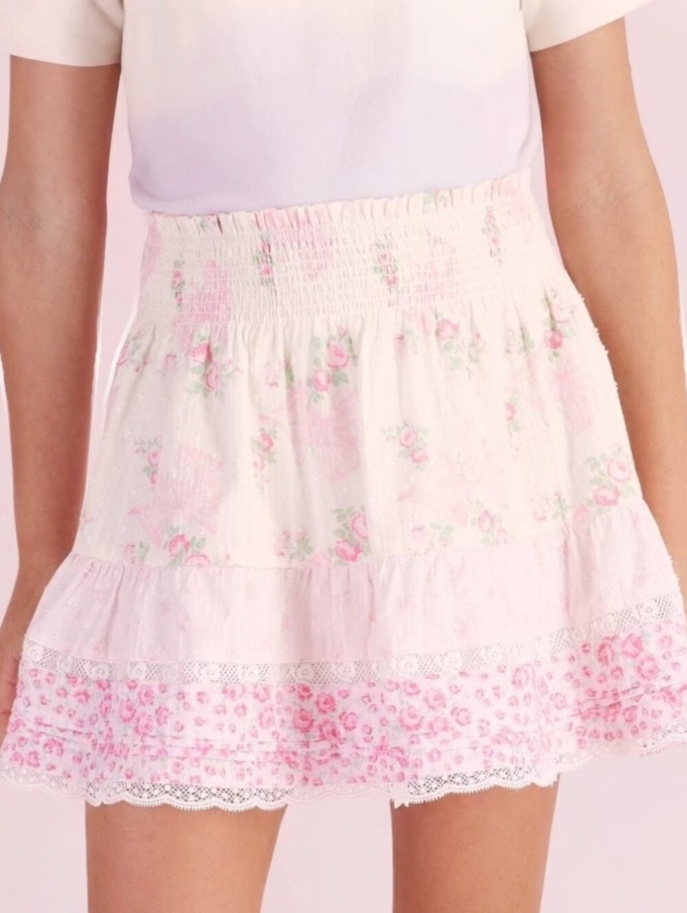 LoveShackFancy x Target Clara Blooming Bows / Rosa Beaux Tiered Skirt Size 16
